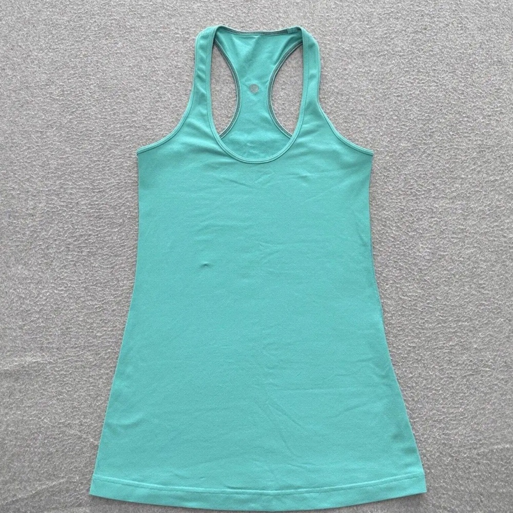 LULULEMON racerback tank. Pretty teal turquoise color. Super soft material